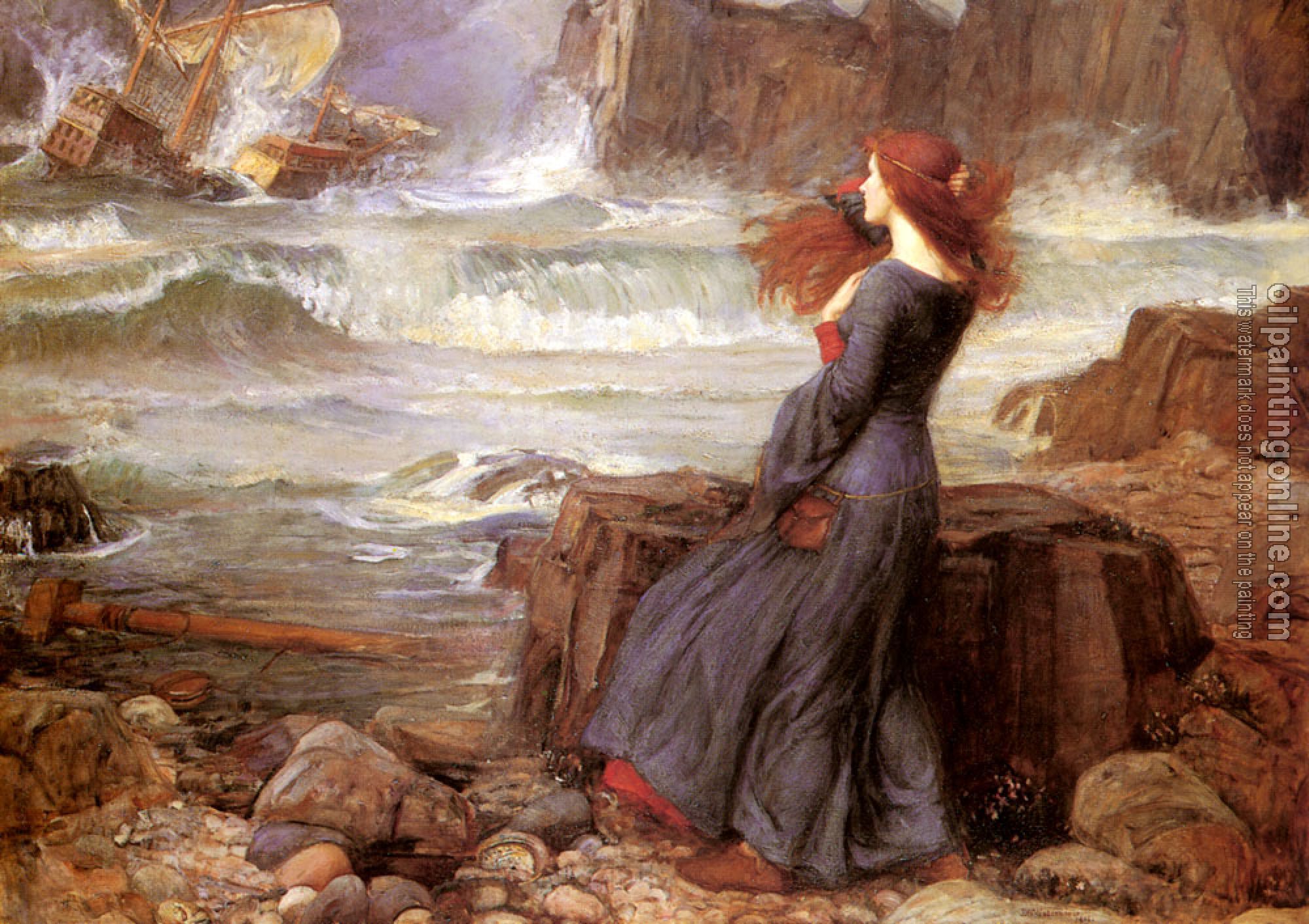 Waterhouse, John William - Miranda - The Tempest